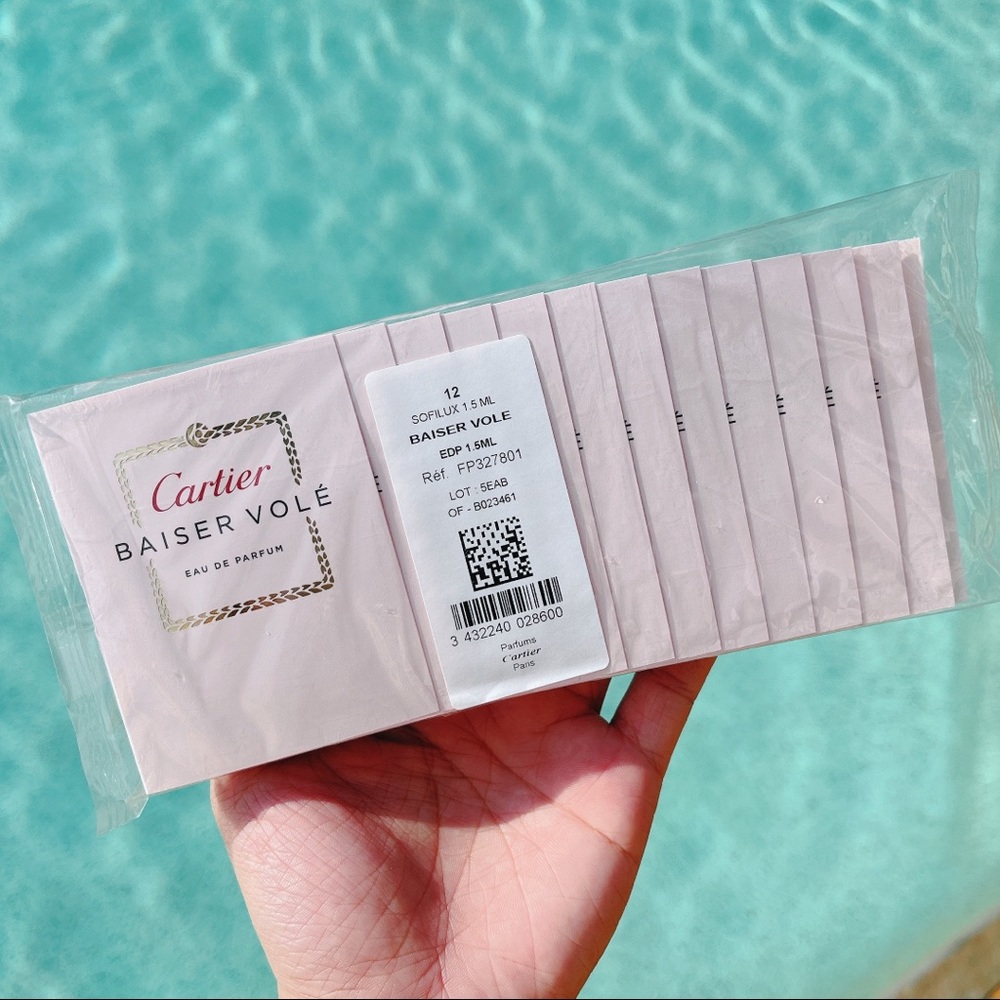 12x CARTIER Baiser Vole Eau De Parfum vial 1.5ml ea Sample Size NEW